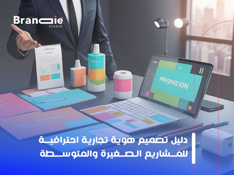 تصميم هوية تجارية احترافية